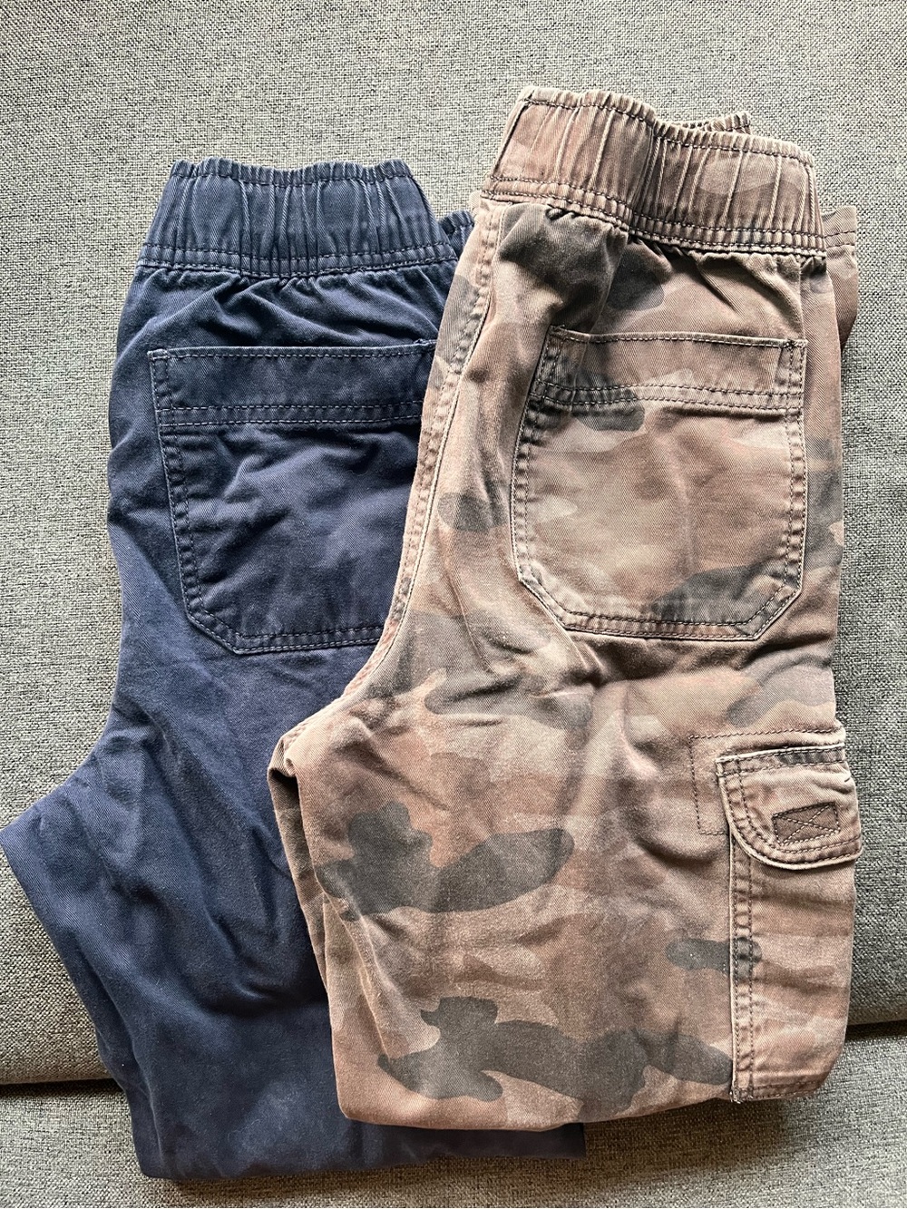 SALE! Bundle Boys Size 12 Cargo Pants Children's Place Navy Camo Adjustable Wai